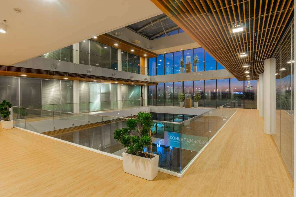 Office atrium interior